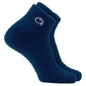 cozy navy socks with Athletic Logo image